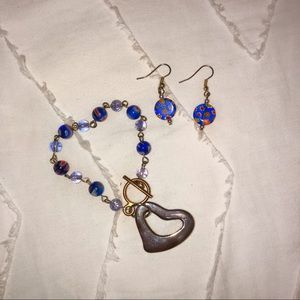 Bracelet and Earrings set